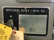 Load image into Gallery viewer, National Rivet &amp; MFG. Co. – Pedal Operated Auto Feed Rivet Machine
