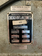 Load image into Gallery viewer, Chicago Rivet &amp; Machine Co. - Pedal Operated Auto Feed Rivet Machine
